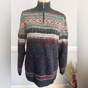 Ralph Lauren Petite Hand Knit Lambswool Ski
Collection Sweater Size P/L